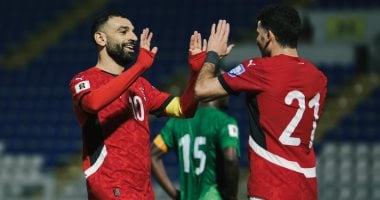 محمد صلاح مع منتخب مصر