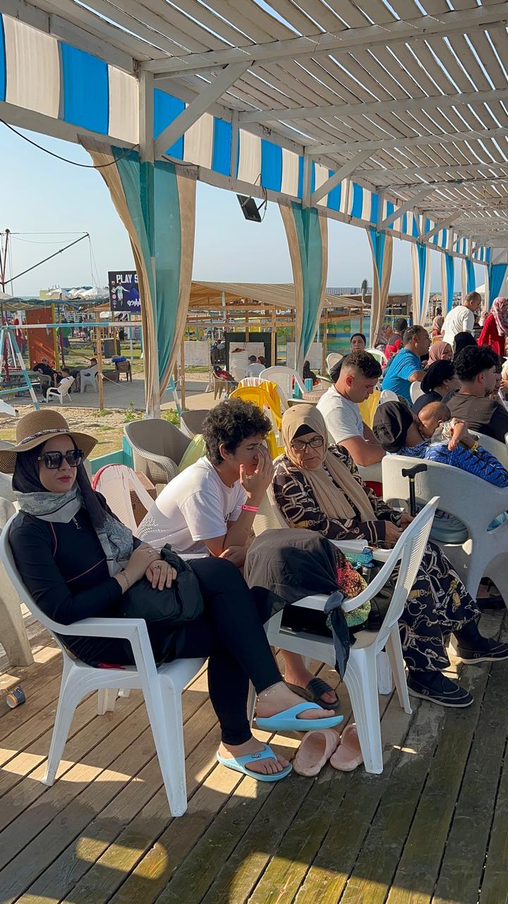 زحام داخل منتجعات جمصة