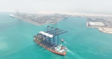 محطة هاتشيسون بميناء السخنة تستقبل 15 ونشاً لدعم تنفيذ البنية الفوقية – صور