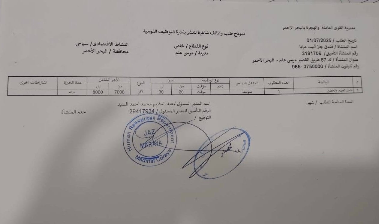 60 وظيفة شاغرة (8) 60 وظيفة شاغرة (8)