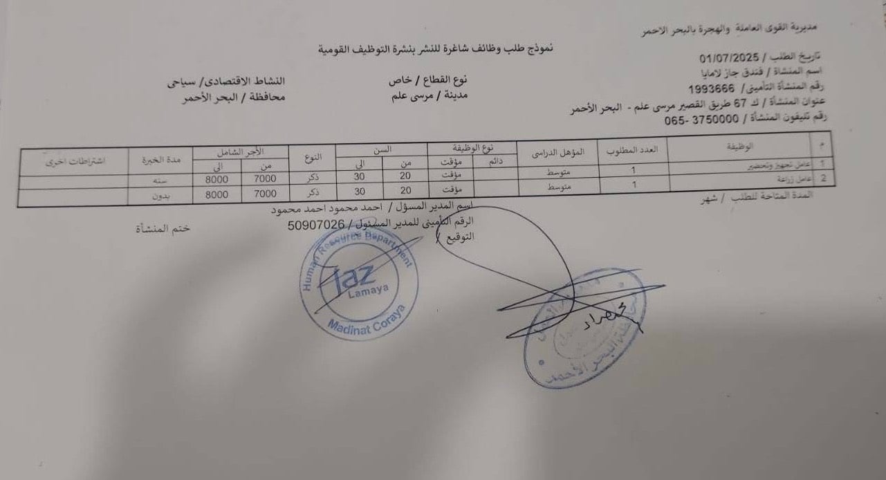 60 وظيفة شاغرة (4) 60 وظيفة شاغرة (4)