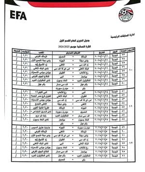 جدول مواعيد مباريات دوري الكرة النسائية (3)