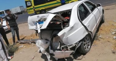 إصابة أربعة أفراد من أسرة واحدة في حادث انقلاب سيارة ملاكى على طريق قنا سفاجا