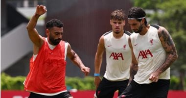 إيكيتيكي يتدرب مع ليفربول لأول مرة برفقة محمد صلاح في صور حصرية
