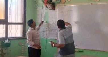استعدادات مركز بلاط بالوادي لتجهيز المقار الانتخابية لانتخابات مجلس الشيوخ