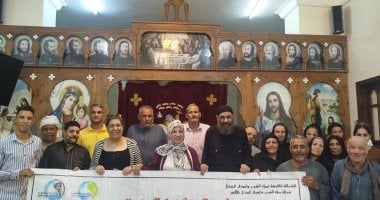 حملات توعية لأهالي قرية العديسات حول مشروع الصرف المتكامل شرق الأقصر بالصور