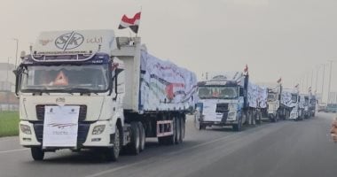 دخول 161 شاحنة مساعدات إنسانية إلى غزة عبر المعبر المصري من أمس وحتى فجر اليوم