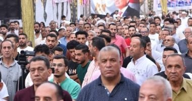 مؤتمر جماهيري حاشد لدعم مرشحي حزب مستقبل وطن في انتخابات الشيوخ بمحافظة الشرقية