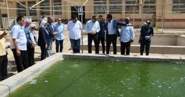 محافظ السويس يقوم بجولة تفقدية للمعهد القومي لعلوم البحار والمصايد بحي عتاقة