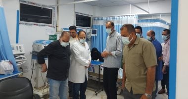 محافظ سوهاج يتابع حالات مصابي حريق مطعم بميدان الشبان ويصدر توجيهات بتقديم دعم طبي فوري