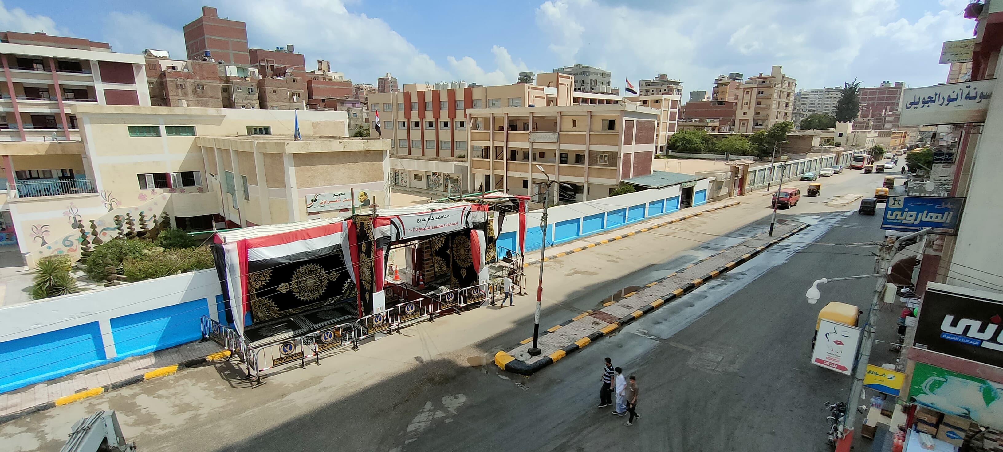 جانب من تجهيز اللجان بكفر الشيخ