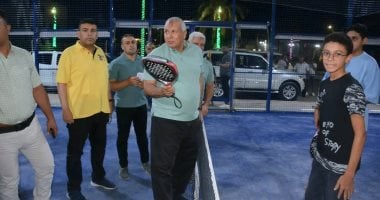 محافظ الوادي الجديد يتفقد أنشطة فريق رياضة البادل ويصدر توجيهات لدعمه