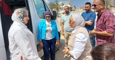 الكشف على 883 مواطنًا خلال قافلة طبية في قرية أم مشاق بالقصاصين بالإسماعيلية