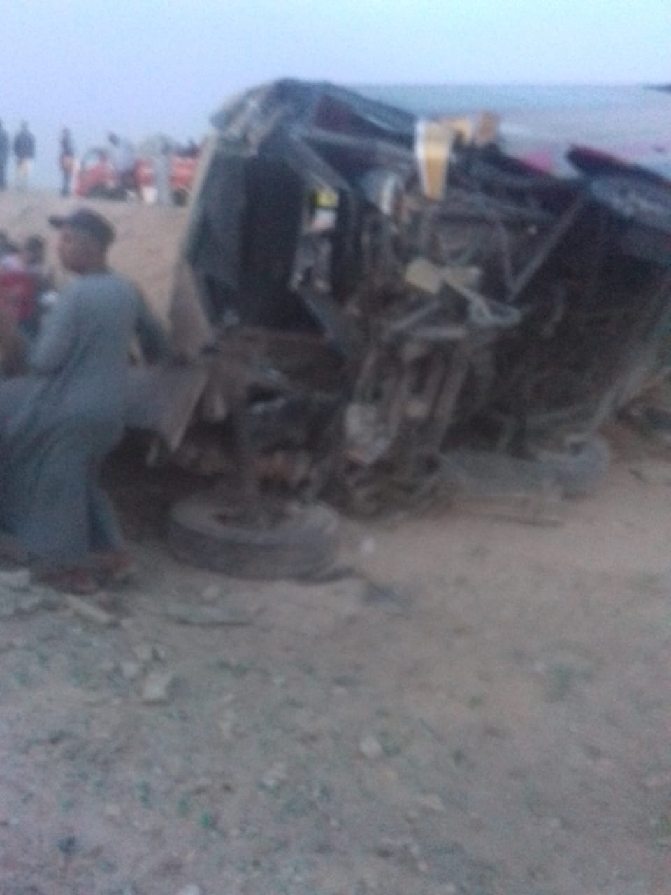 حادث انقلاب الاتوبيس