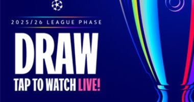 انطلاق حفل قرعة دوري أبطال أوروبا مع بث مباشر وتفاصيل القناة الناقلة