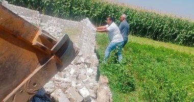 إزالة 579 حالة تعدٍ على أملاك الدولة والأراضي الزراعية في سوهاج