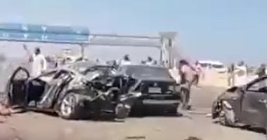 إصابة 20 شخصاً في حادث تصادم مروري على طريق مطروح - الضبعة غرب مصر