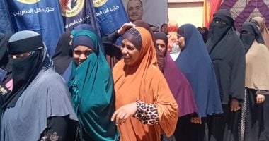 إقبال واسع للسيدات على المشاركة في انتخابات مجلس الشيوخ بمحافظة الفيوم