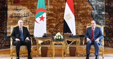 الرئيس الجزائري يشيد بالجهود المصرية في المنطقة تحت قيادة الرئيس السيسي