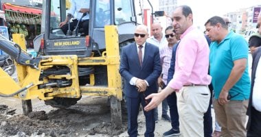 انتهاء أعمال صيانة وتشغيل خط مياه الشرب الرئيسي في وسط مدينة كفر الشيخ