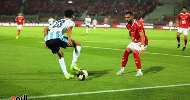 بيراميدز يحافظ على تقدمه أمام الأهلي بهدف في 60 دقيقة.. صور مباراة مثيرة