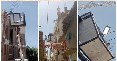 تحسين كفاءة أنظمة الإنارة العامة في شوارع وقرى مركز ديرب نجم بالشرقية