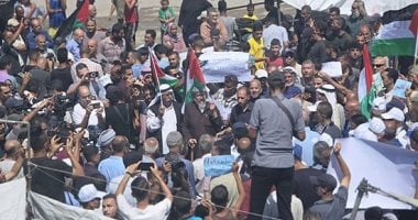 تظاهرات غزة المطالبة بوقف العدوان الإسرائيلي ورفض التهجير: تفاصيل مصورة