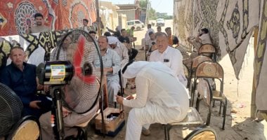 توافد الناخبين على لجنة الروضة في جولة الإعادة لانتخابات الشيوخ بالإسماعيلية بالصور