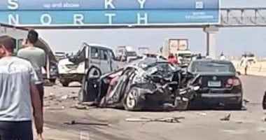 حادث طريق مطروح يتسبب في مقتل شخصين وإصابة 18 آخرين