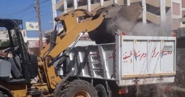 رفع 30 طن قمامة يوميًا وتجميل مدخل الحسينية لتعزيز المظهر الحضاري
