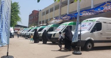 فحص 1400 مواطن ضمن مبادرة القوافل الطبية لحياة كريمة في محافظة دمياط