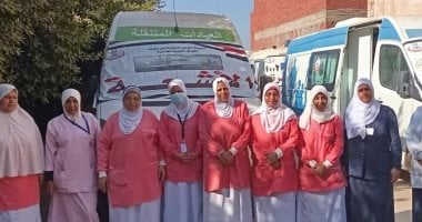 قافلة طبية مجانية بقرية أهوه بمحافظة بني سويف تقدم 4200 خدمة ضمن مبادرة حياة كريمة