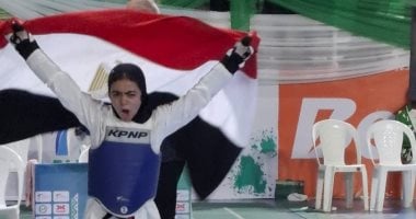 ليلى عبد اللطيف تفوز بالميدالية الذهبية في وزن 47 كجم ببطولة أفريقيا للتايكوندو بنيجيريا
