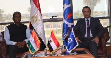 محافظ السويس يستقبل سفير الهند لمناقشة فرص الاستثمار في المناطق الصناعية