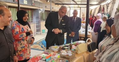 مدير تعليم القليوبية يفتتح معرض المدرسة المنتجة في ديوان المديرية