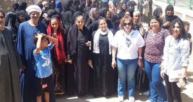 مسيرة نسائية في الأقصر لدعم مشاركة المواطنين في انتخابات مجلس الشيوخ بالصور