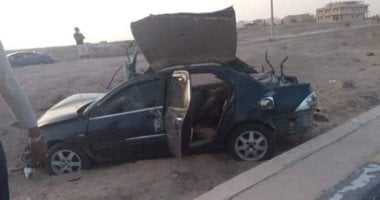 مصرع شاب في حادث تصادم بين دراجة نارية وسيارة ملاكي على الطريق الزراعي بقليوب