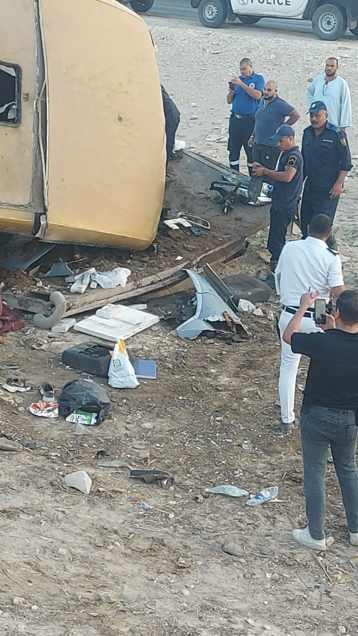 حادث انقلاب أتوبيس