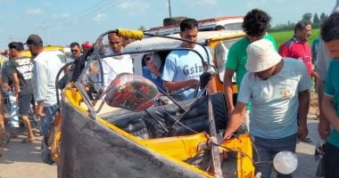 مصرع عريس بمحافظة كفر الشيخ بعد ساعات من وفاة عروسته ليلة زفافهما في حادث تصادم مروع