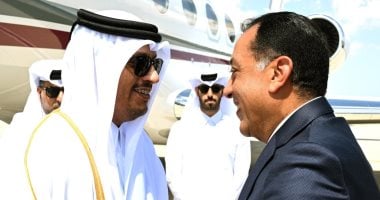 مصطفى مدبولي يستقبل رئيس وزراء ووزير خارجية قطر بمطار العلمين الدولي