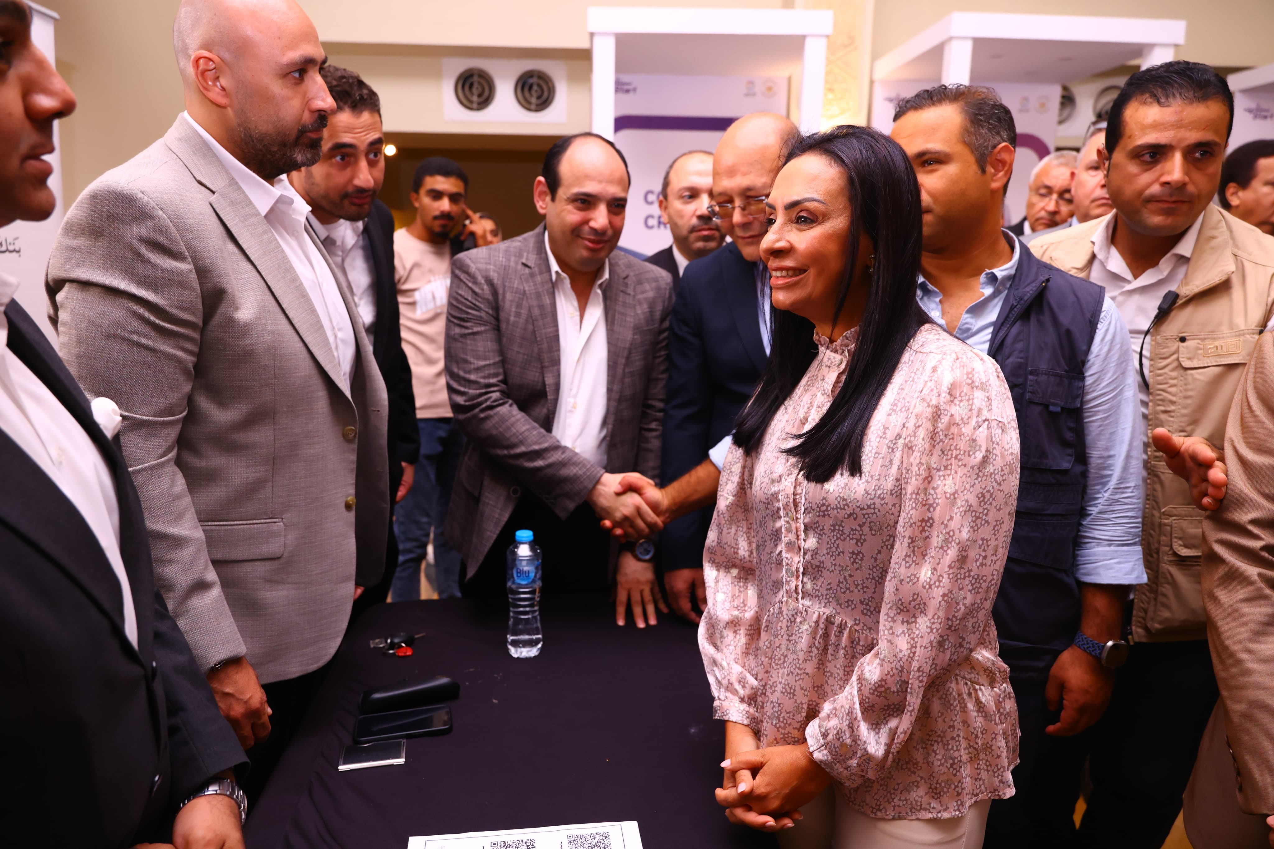 وزيرة التضامن خلال اللقاء