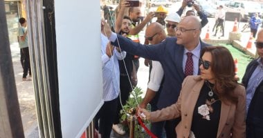 وزيرة التنمية المحلية ومحافظ القليوبية يطلقان مشروع تطوير شارع نبوية موسى