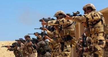 استمرار فعاليات التدريب المشترك النجم الساطع 2025 في قاعدة محمد نجيب العسكرية
