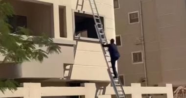 الأمن ينقذ قطة محتجزة داخل عقار بمحافظة المنيا