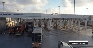 النقل: التسجيل المسبق للشاحنات يقلل زمن انتظار الحاويات بمحطة تحيا مصر في ميناء الإسكندرية
