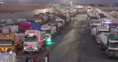 انطلاق القافلة الـ27 للمساعدات من مصر إلى غزة تحت شعار "زاد العزة".. تفاصيل بالفيديو