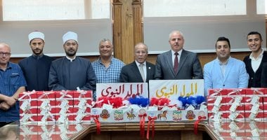 جامعة القناة تنظم زيارة لدار الرحمة للأطفال ودار المسنين احتفالاً بالمولد النبوي