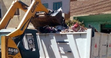 رفع 10 أطنان من المخلفات الصلبة والقمامة في مركز دار السلام بمحافظة سوهاج