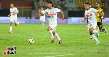 طرد بهنسى لاعب وادى دجلة في مباراة الزمالك والأبيض يتأخر 2-1 بالصور
