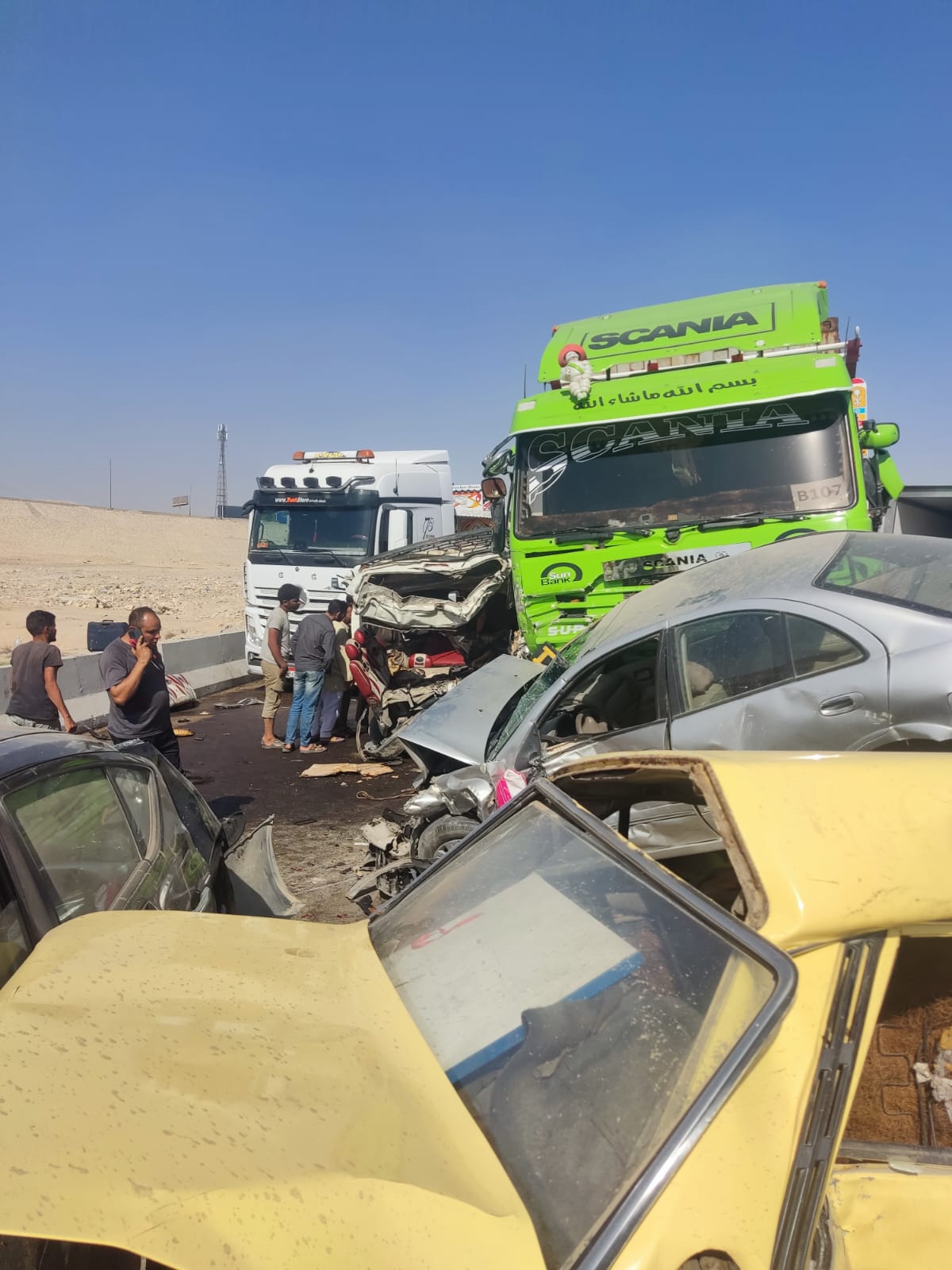 صورة توضح موقع الحادث صورة توضح موقع الحادث